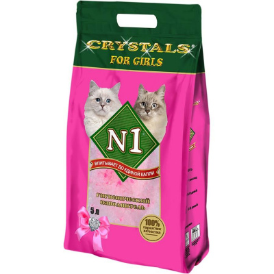 Барсик 5 л №1 Crystals силикагель Фор Гёрлс