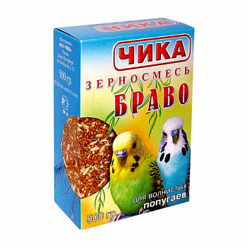Чика Браво д/волнис. попугаев 500 гр 30500