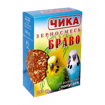 Чика Браво д/волнис. попугаев 500 гр 30500