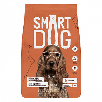Smart Dog 3 кг сух. корм д/взрослых собак с Индейкой