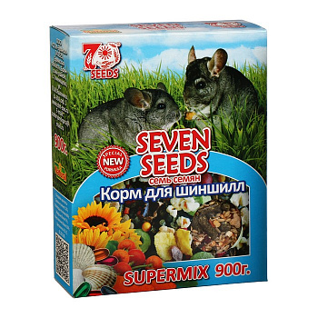 SUPERMIX Корм д/шиншил SEVEN SEEDS 900г *6 S305