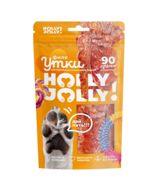 Holly Jolly Лакомтсво д/собак всех пород Филе утки 90 гр Y3390