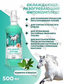 Гель двойн.дей-я камфор. и ментол 500 мл