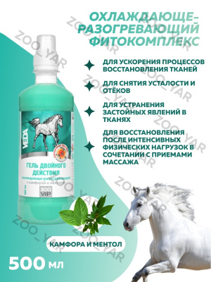 Гель двойн.дей-я камфор. и ментол 500 мл