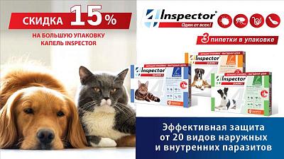 Скидка 15% на Inspector