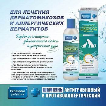 Шампунь ДОКТОР с климбазолом 200 мл. эффективно удаляет грибки с шерсти животного