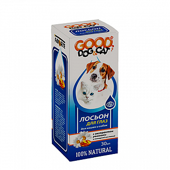 Лосьен д/глаз  соб. и кошек 30 мл Good Dog&Cat