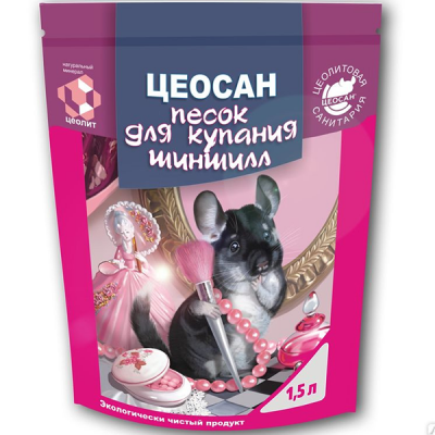 Песок д/шиншил 1,5л Цеосан