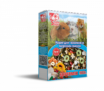 SUPERMIX Корм д/хомяков и морских свинок SEVEN SEEDS 900г *6 S 303