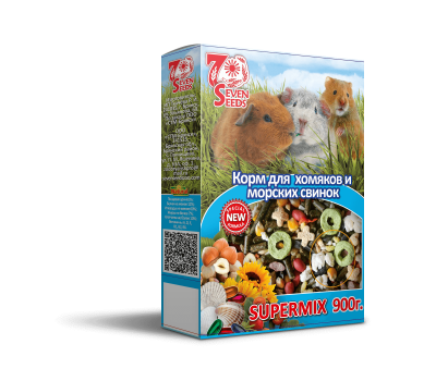 SUPERMIX Корм д/хомяков и морских свинок SEVEN SEEDS 900г *6 S 303