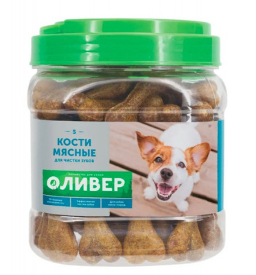 Оливер банка 750гр Кости мясные для чистки зубов