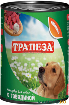 Трапеза конс.350гр  д/собак с Говядиной