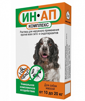 ИН-АП комплекс д/собак 10-20 кг ( инсектоакарицидный) 2 мл