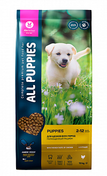 ALL PUPPIES д/щенков пп,13 кг Курица