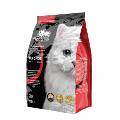 Милый котик 350 гр сух корм д/кошек Мясное рагу