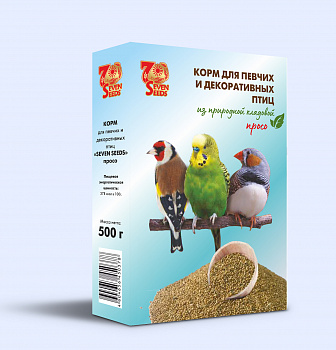 SEVEN SEEDS д/всех видов птиц просо 500г*16