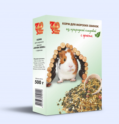 SEVEN SEEDS д/морских свинок орех 500г*16 S106