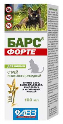 Спрей Барс Форте д/кошек 100 мл