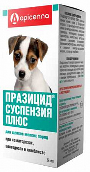 Празицид-суспензия д/щенков мелк пород 6 мл