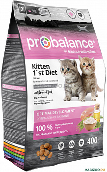 ProBalance сух. корм д/котят с цыпленком 400 гр