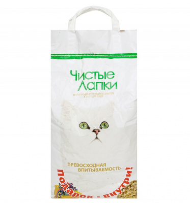 Чистые лапки 12 л Древесный 02609
