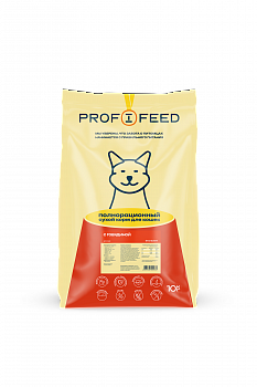 Profifeed корм для кошек Говядина 10кг