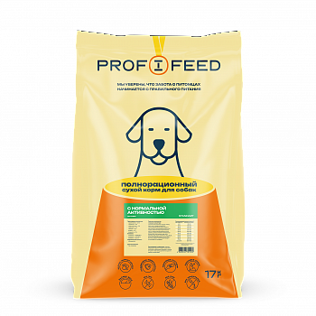 Profifeed Корм для собак с нормальной активностью 17 кг