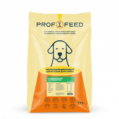 Profifeed Корм для собак с нормальной активностью 17 кг