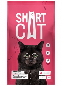 Smart Cat 0.4 кг сухой корм д/кошек с Ягненком