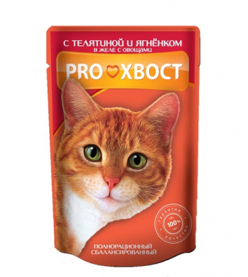 PROХВОСТ 85 г. Телятина-Ягненок в желе
