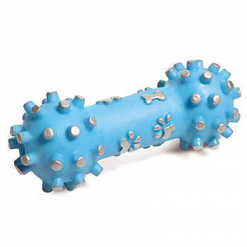Игрушка д/соб. из винила " Гантель с шипами" 165 мм