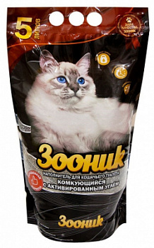 Зооник 5 л Комкующийся с Углем
