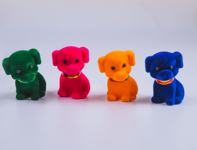 Игрушка собачка велюровая