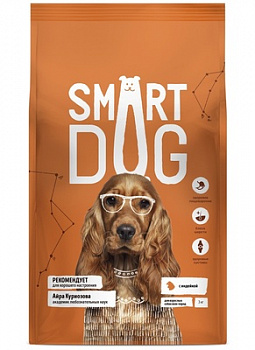 Smart Dog 0.8 кг сух. корм д/взрослых с Индейкой
