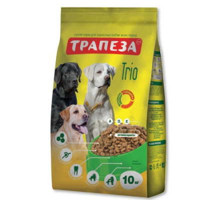 Трапеза ТРИО 10кг (говядина/индейка/кролик)
