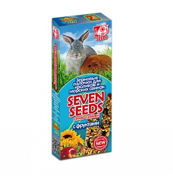 Палочки SEVEN SEEDS д/кроликов и морских свинок с фруктами 2шт*22  60 гр S409