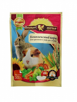 Верные друзья д/морских свинок и кроликов 300гр 1/10