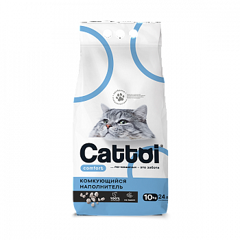 Наполнитель минеральный комкующийся Cattoi Comfort 10 кг