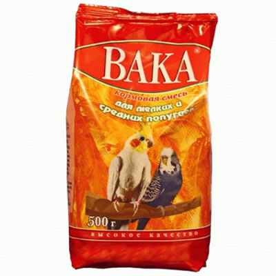 ВАКА ВК д/мелких и средних попуг.500 гр