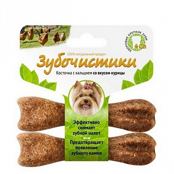 Деревенские лакомства Зубочистки д/собак мелких пород со вкусом Курицы 18 гр