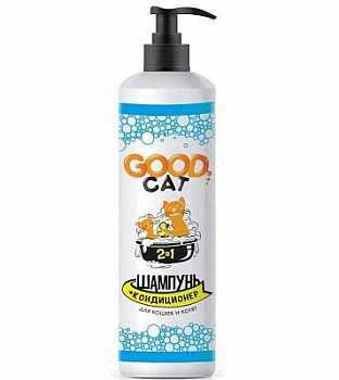 Шампунь-Кондиционер 2 в 1 для кошек и котят 250 мл. Good Cat