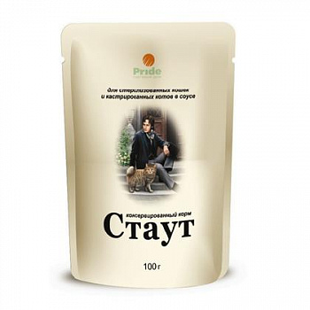 Стаут д/кош. 0,1 кг для стерилизованных  кошек и кастрированных котов