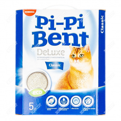 Пи-пи Bent Deluxe Classic 5 кг коробка Комкующийся