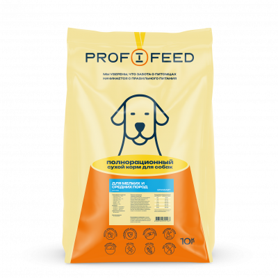 Profifeed Корм для собак мелких и средних пород17 кг