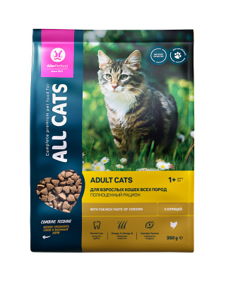 ALL CATS д/кош.взрослых Курица пп,350 гр