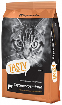 Tasty 350 гр сух. д/кош. Говядина