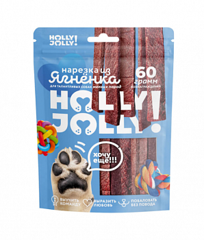 Holly Jolly Лакомтсво д/собак мелк.пород Нарезка из ягненка 60 гр Y2560