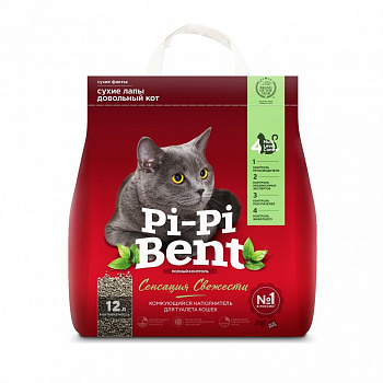 Пи-пи Bent Сенсация свежести крафт-пакет 5 кг ( 12 л ) Комкующийся