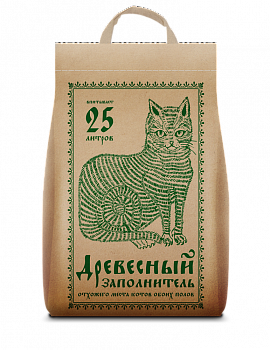 No Name 25 л  крафт пакет Древесный
